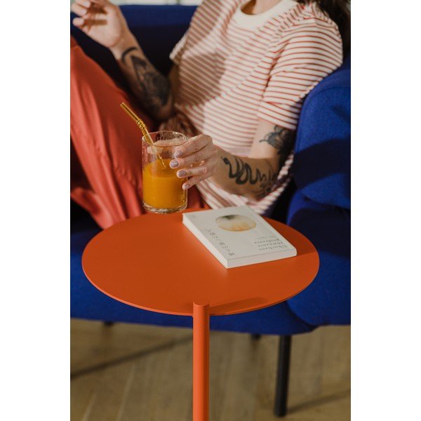 Стоманена кръгла странична масичка 41x40 cm Ande – noo.ma-image-4