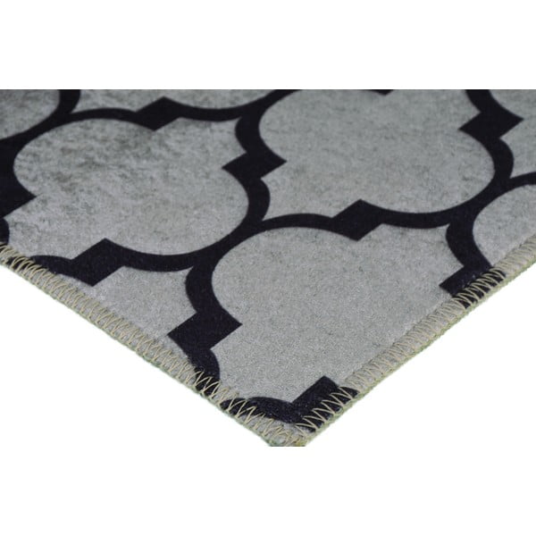 Сив килим за миене 80x50 cm - Vitaus-image-2