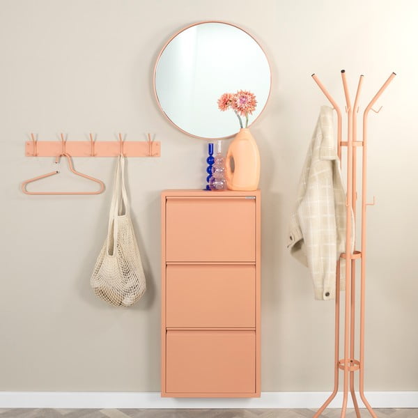 Метална стенна закачалка в цвят сьомга 70 cm Fusion – Spinder Design-image-4