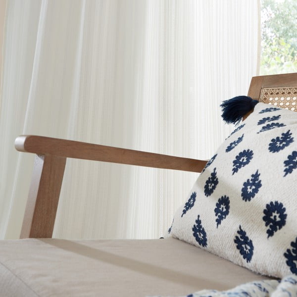 Бяла памучна завеса 140x122 cm Zofia Broderie Anglaise – Pineapple Elephant-image-3