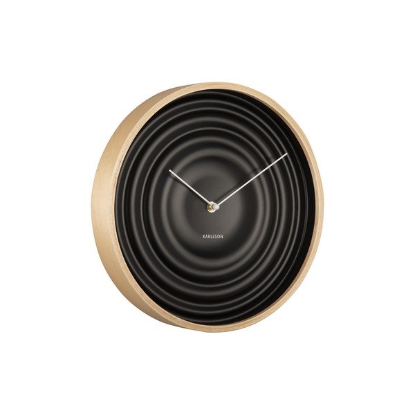Черен стенен часовник Ribble, ø 31 cm - Karlsson-image-2