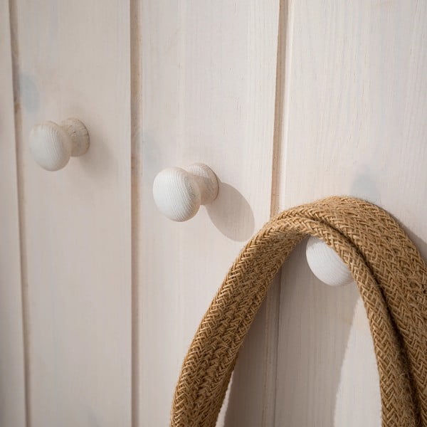 Бял комплект за коридор от масивен бор 60x120x25 cm Anita – Støraa-image-4