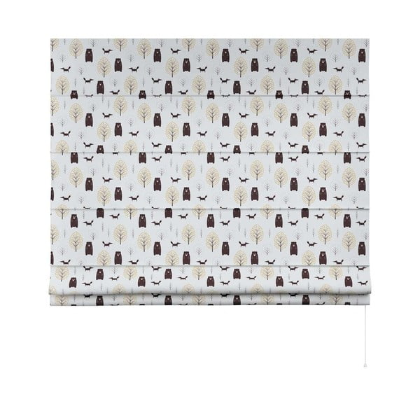 Детска ролетна щора в бяло-кафяво 170x160 cm Magic - Yellow Tipi-image-3