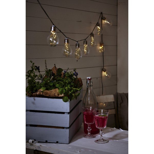 Бяла слънчева LED светлинна верига, подходяща за използване на открито, дължина 1,9 м Glow - Star Trading-image-4