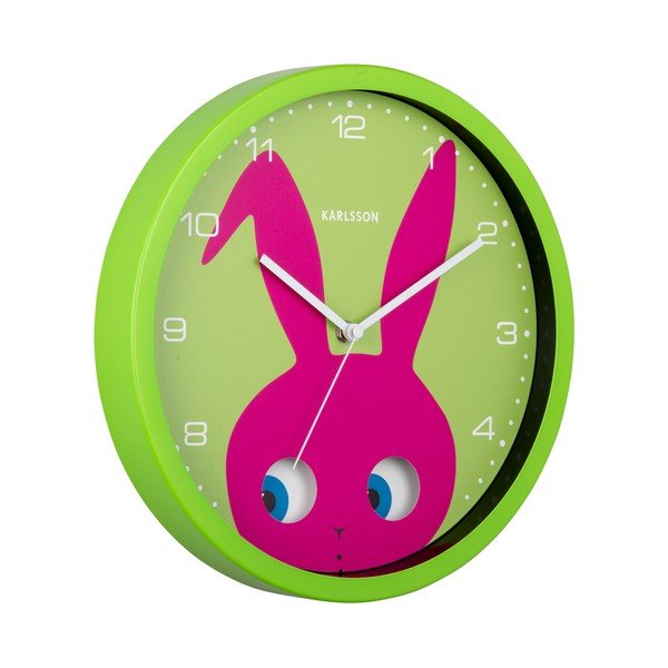 Детски часовник ø 31 cm Peekaboo Bunny – Karlsson-image-3