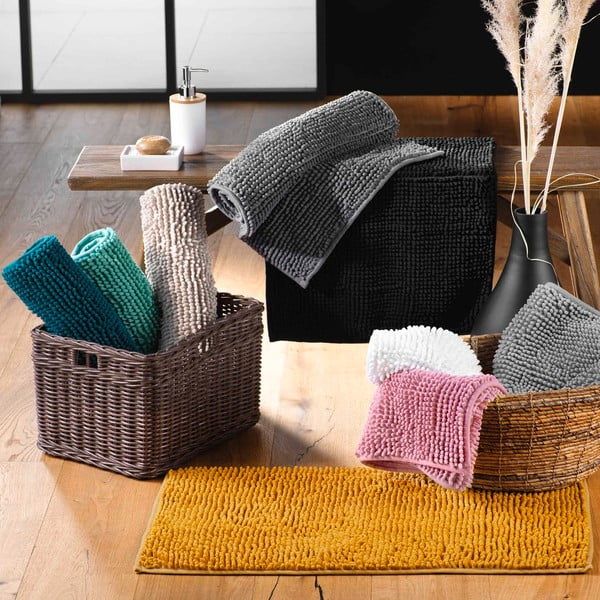 Жълт килим за баня 50x120 cm Sweety – douceur d'intérieur-image-1