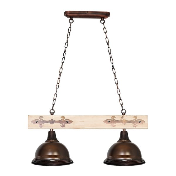 Таванна лампа с дървени детайли Albero I Dos - Glimte