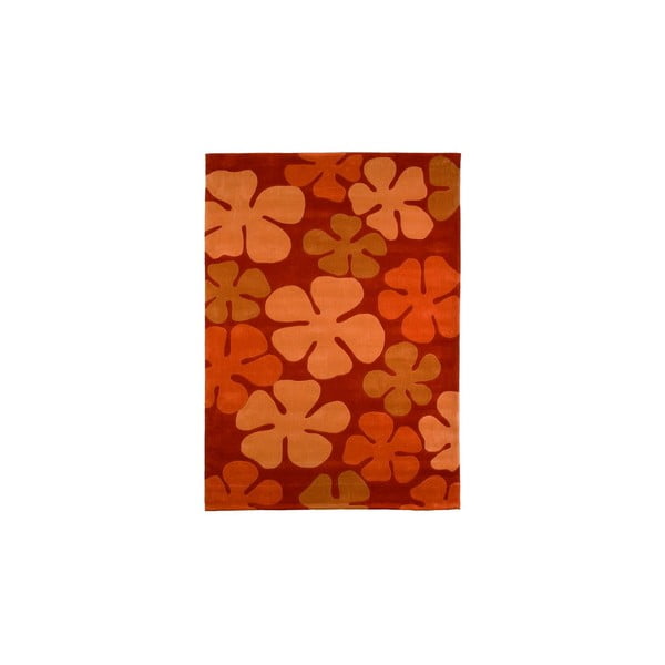 Ručně tkaný koberec Calypso, 140x200 cm, oranžový