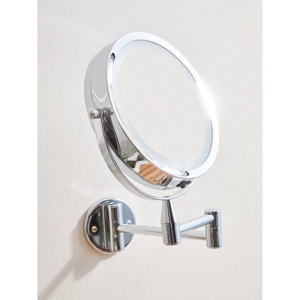 Козметично огледало със светлина/увеличително (увеличение 2x) 18x29 cm Cassini – Premier Housewares-image-2