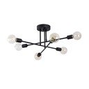 Черно осветително тяло за таван 64x64 cm Flower – Opviq lights