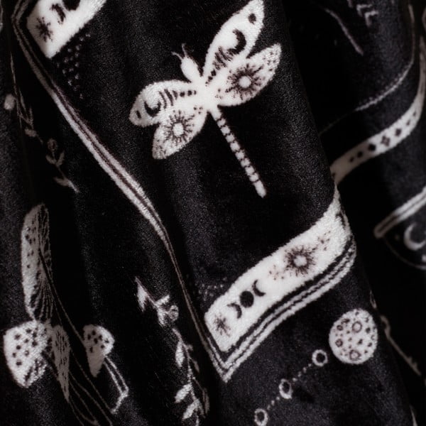 Черно одеяло с хелоуински мотив от микроплюш 130x170 cm Enchanted Witchcraft – Catherine Lansfield-image-2