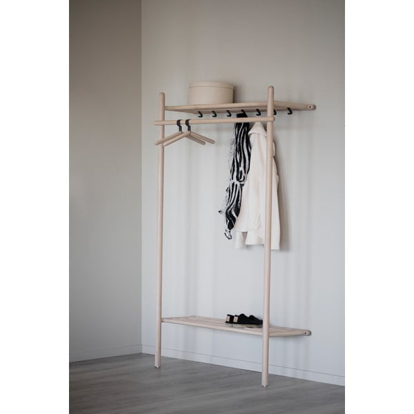 Комплект за антре от дъбова дървесина в естествен цвят Milford - Rowico-image-2