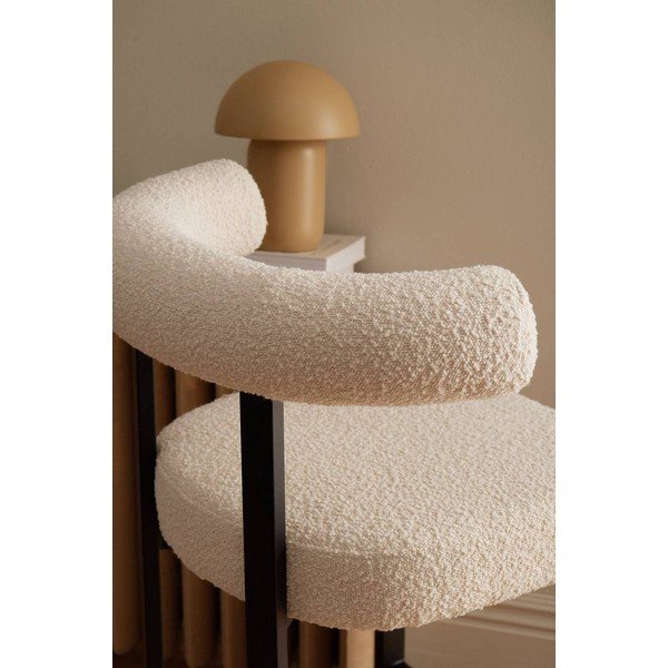 Черно-бял тапициран бар стол (височина на седалката 66 cm) Parie – Ellos Home-image-2