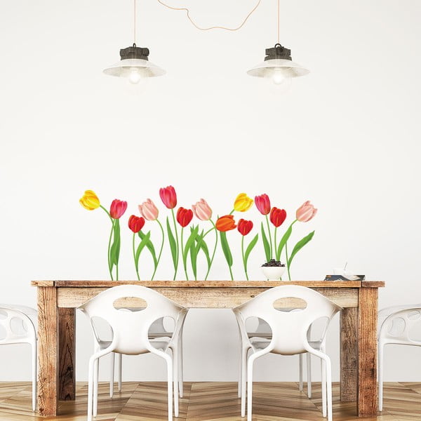 Комплект стикери за стена Wild Tulips - Ambiance
