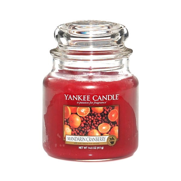 Ароматизирана свещ Мандарина с червена боровинка, време на горене 65 часа Mandarin Cranberry - Yankee Candle
