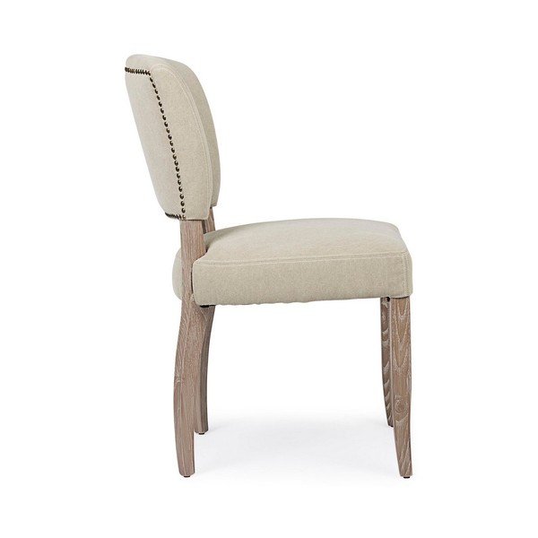 Бежов тапициран трапезен стол Maratriz – Bizzotto-image-3