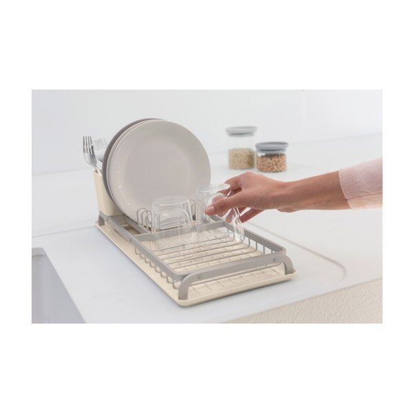 Бежова метална тавичка за оттичане 46x20 cm – Brabantia-image-4