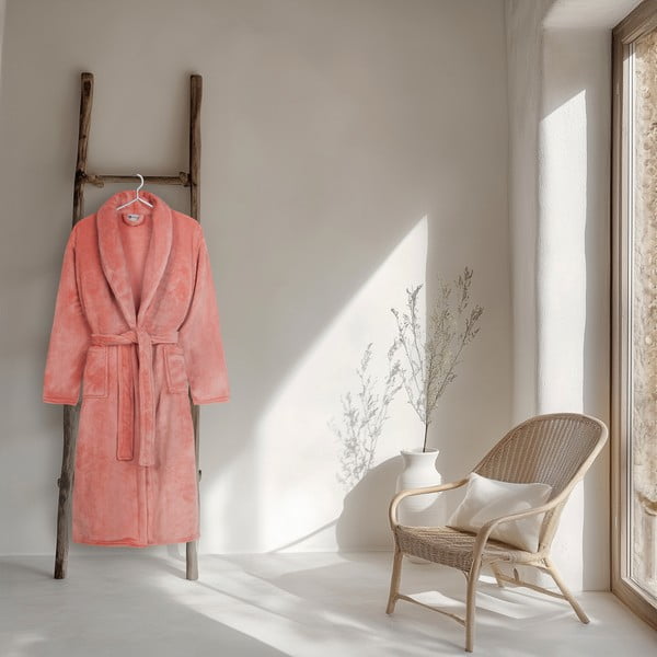 Розова хавлия от микроплюш XL/XXL Polyvelvet – Good Morning-image-1