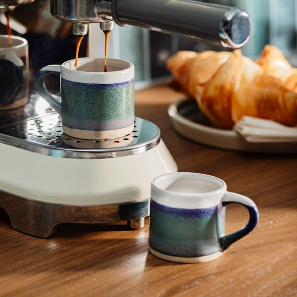 Тъмносини глинени чаши за еспресо в комплект от 2 бр. 80 ml Marlow – Sass & Belle-image-2