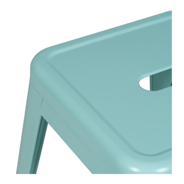 Тюркоазени метални бар столове в комплект 2 бр. (височина на седалката 61 cm) – Ixia-image-4