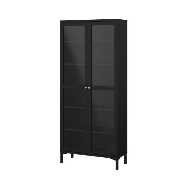 Черна витрина 89x203 cm Roma - Tvilum-image-2