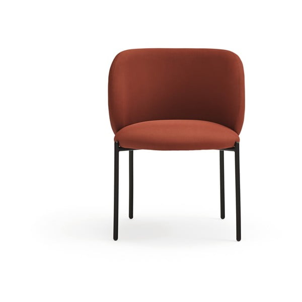 Червени тапицирани трапезни столове в комплект 2 бр. Mogi – Teulat-image-3