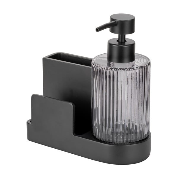 Черна стойка за перилни препарати от полирезин Pina – Wenko