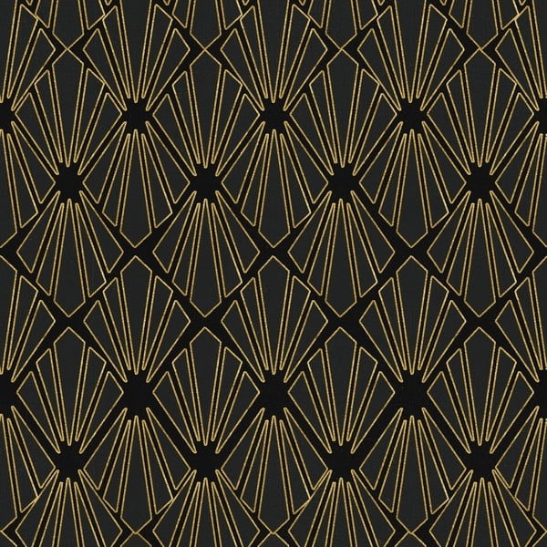 Тапети , 52 x 300 cm (3 ролки) Gold Geometry - Global Art Production