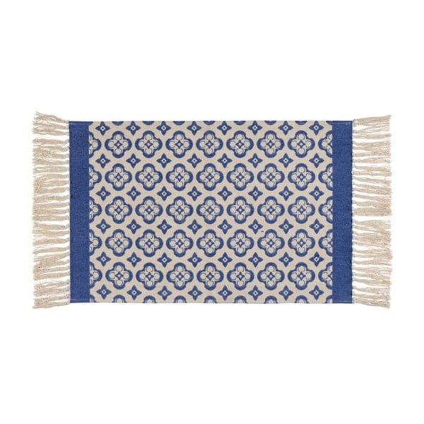 Синьо-бежова постелка за баня 50x80 cm Presa - Wenko-image-1