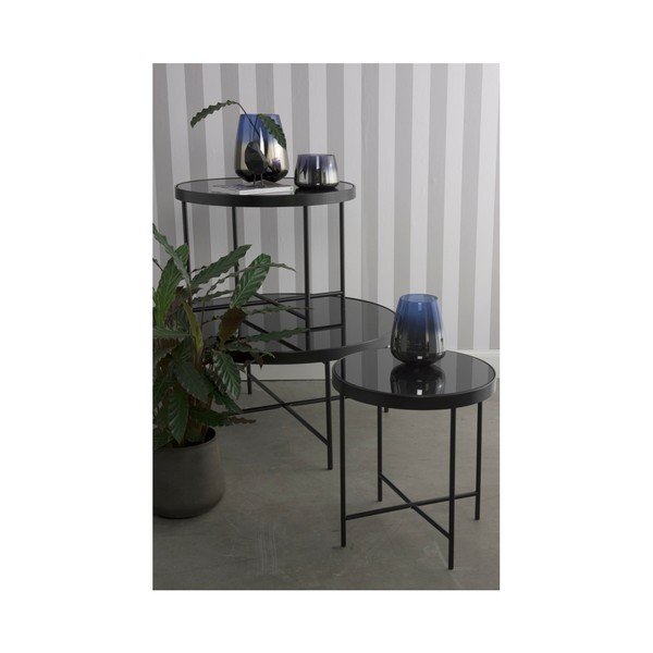 Черна масичка за кафе , ⌀ 60 cm Smooth XL - Leitmotiv-image-1