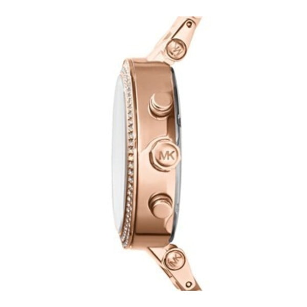 Dámské růžové hodinky s detaily v barvě růžového zlata Michael Kors Blush-image-2