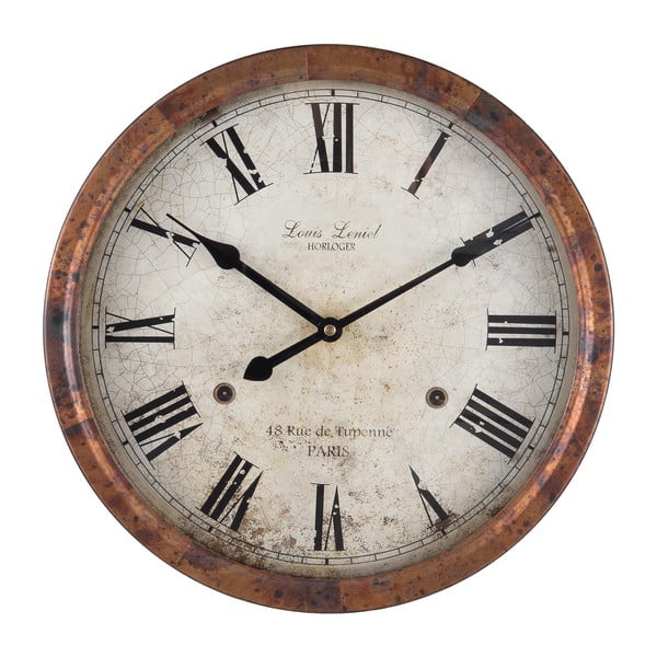Nástěnné hodiny Clayre & Eef Hernie, ⌀ 36 cm