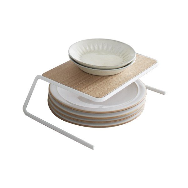 Бял/в естествен цвят дървен  допълнителен рафт 19,5x19,5 cm Tosca – YAMAZAKI-image-3