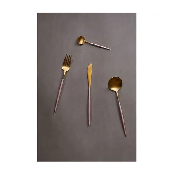 Комплект от 16 прибори за хранене в златист цвят от неръждаема стомана Avie - Premier Housewares-image-3