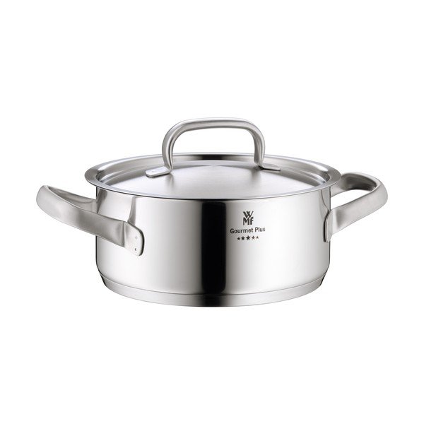 Съд от неръждаема стомана с капак Cromargan® Gourmet Plus III, ⌀ 24 cm - WMF