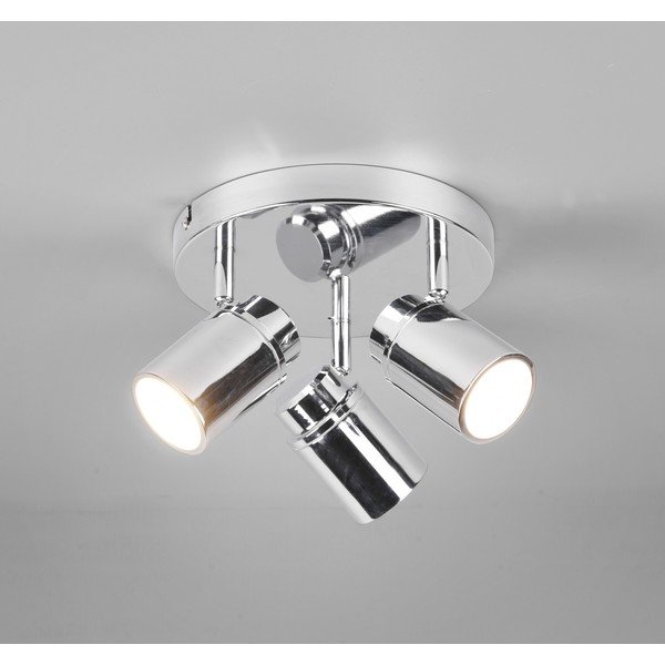 Метален прожектор в лъскаво-сребрист цвят Angelo - Trio-image-1