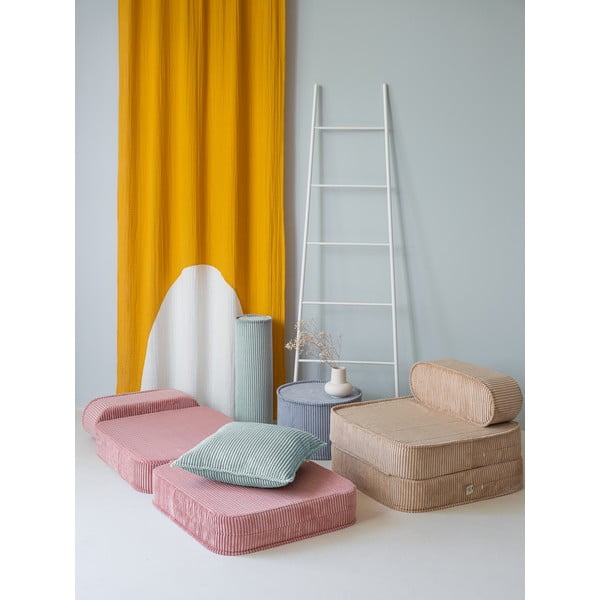 Розов детски стол от рипсено кадифе Flip – Wigiwama-image-4