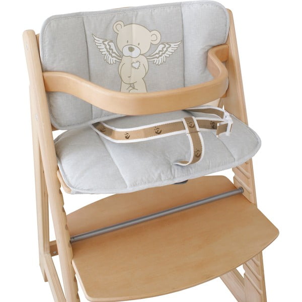 Сива подложка за детски стол за хранене Heartbreakerbär – Roba-image-1