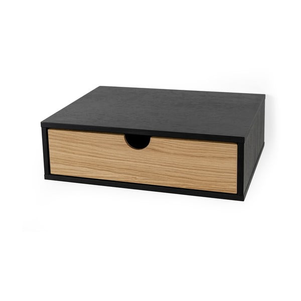 Черно стенно нощно шкафче Farsta - Woodman-image-3