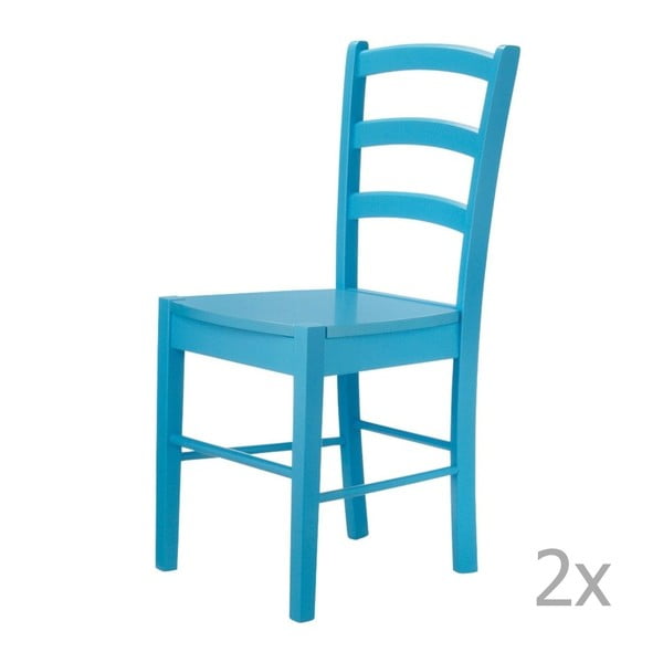 Sada 2 modrých  jídelních židlí 13Casa Kaos