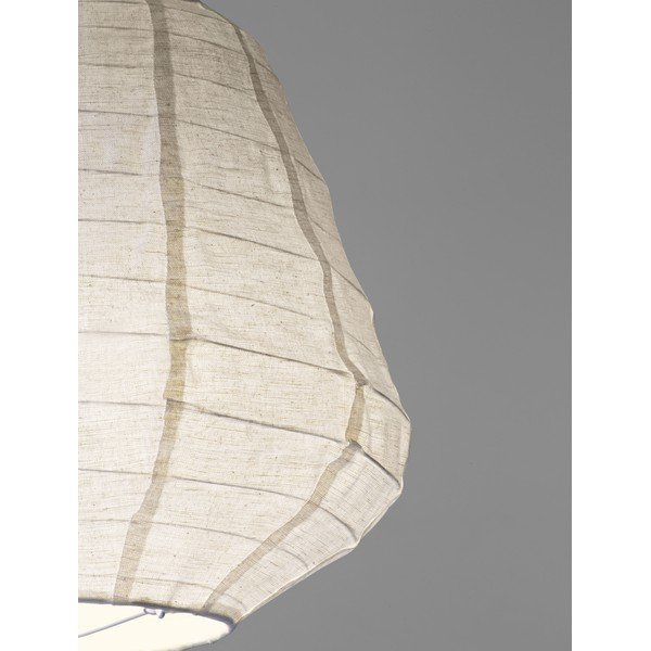 Бяло ленено висящо осветително тяло ø 36 cm Linnet – Nova Luce-image-4