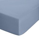 Син еластичен чаршаф от перкал 150x200 cm Easy Iron Percale – Catherine Lansfield