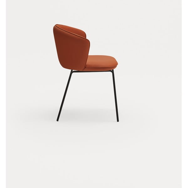 Оранжеви тапицирани трапезни столове в комплект 2 бр. Add – Teulat-image-3