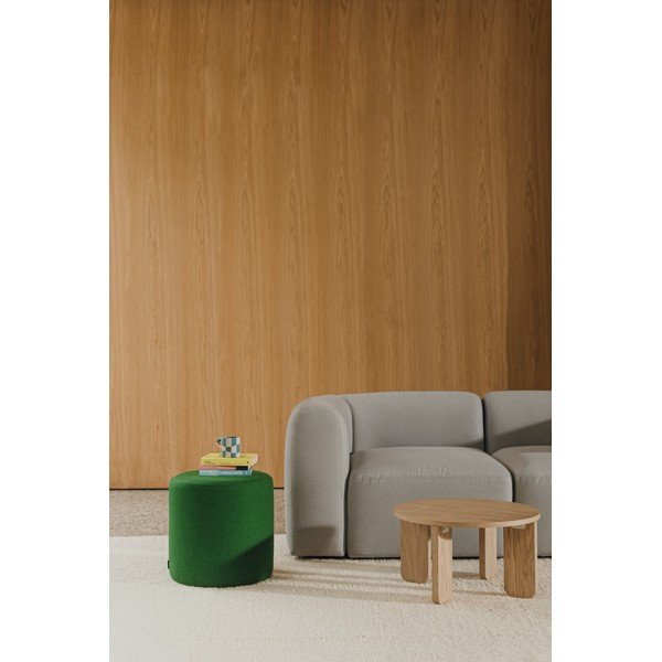 Зелена вълнена табуретка Folk – noo.ma-image-1