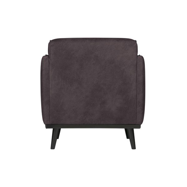 Сив фотьойл от изкуствена кожа Statement - BePureHome-image-1