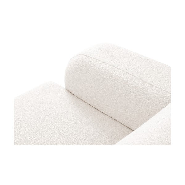 Бял ъглов диван от плат букле (десен ъгъл) Molino - Micadoni Home-image-4