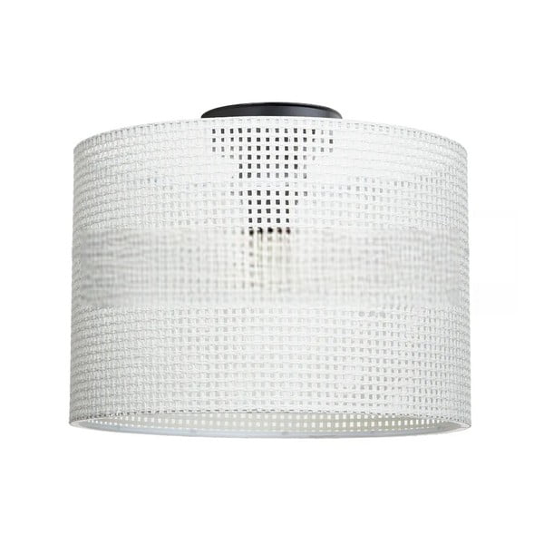 Кремаво осветително тяло за таван с текстилен абажур ø 30 cm Goza – Squid Lighting-image-2