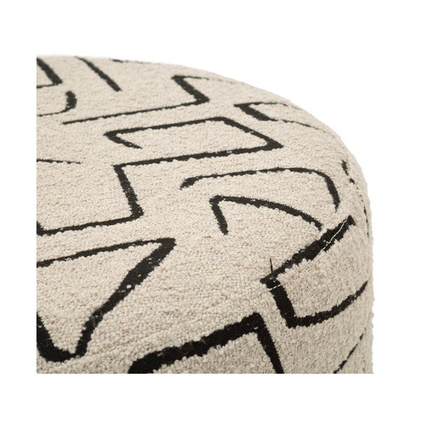 Бежова табуретка от прежда с примки от букле Nairobi – Mauro Ferretti-image-2