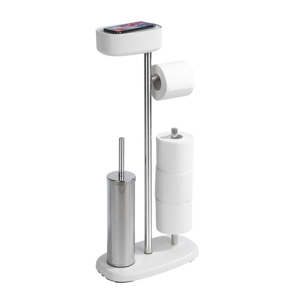Стойка за тоалетна хартия с четка за тоалетна и отделение Rivazza - Wenko-image-4