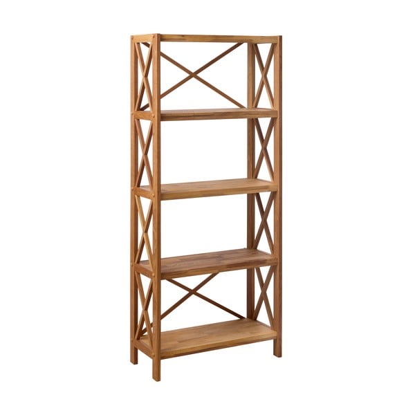 Стелаж от масивен дъб в естествен цвят 70x161 cm X-Shelf – Unique Furniture-image-2